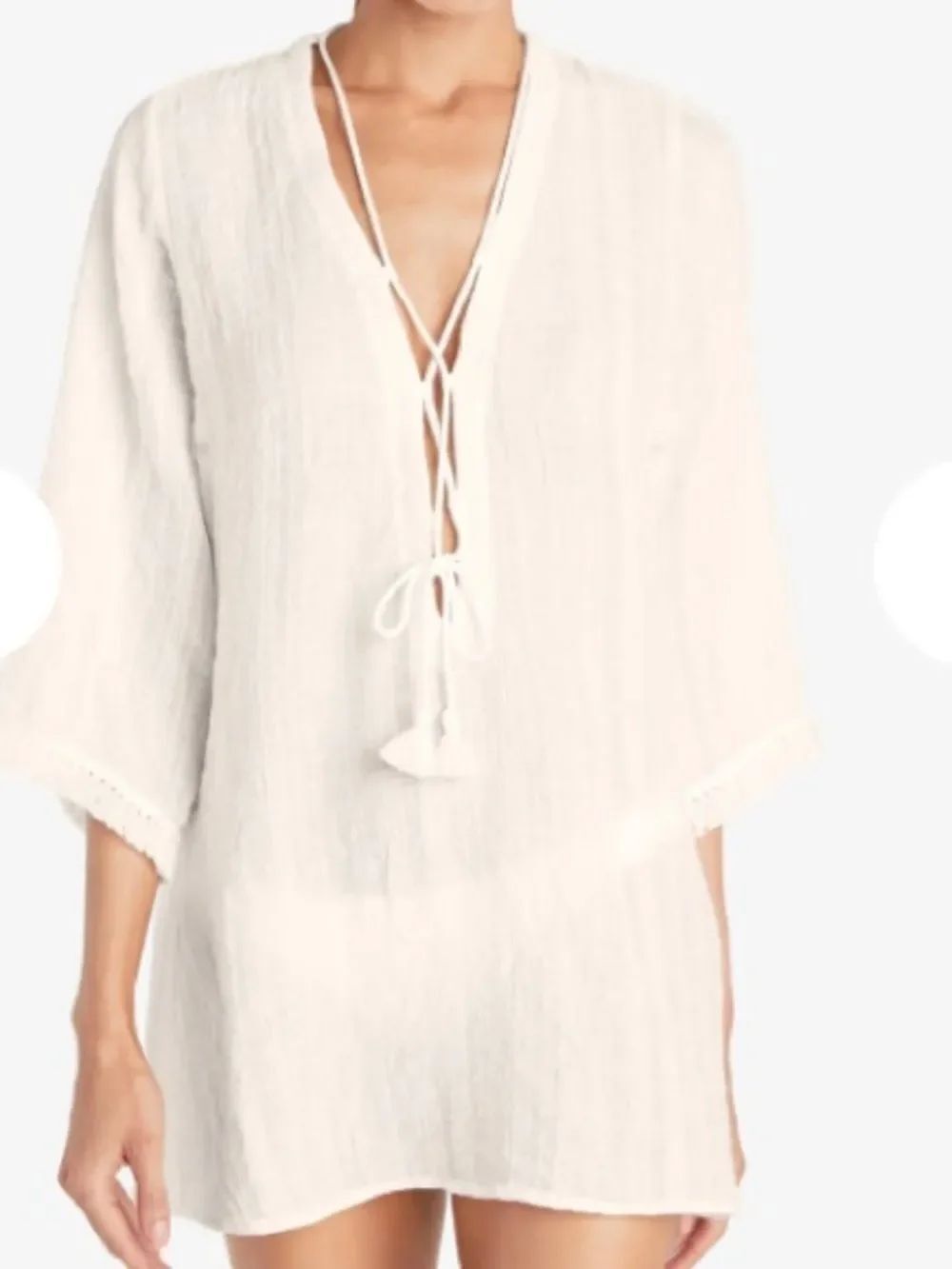 Robin Piccone NATALIE TUNIC, Color ECRU. Size Small, NWOT Display